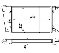 MAHLE CR 420 000P refrigeración agua y freón