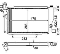 MAHLE CR 428 000S refrigeración agua y freón