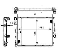 MAHLE CR 455 000S Refrigerador BEHR