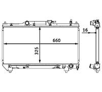 MAHLE CR 544 000S refrigeración agua y freón