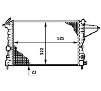 MAHLE ORIGINAL CR 600 000S Radiador, refrigeración del motor