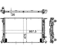 MAHLE CR 910 000S refrigeración agua y freón