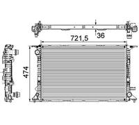MAHLE CR 911 000S refrigeración agua y freón