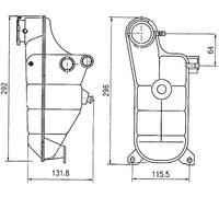 MAHLE CRT 119 000S BEHR - Depósito de compensación