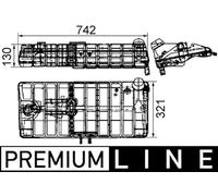 MAHLE CRT 48 000P Depósito compensación refrigerante con tapa negro