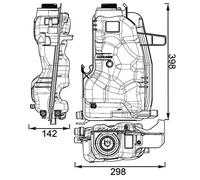 MAHLE CRT 76 000S BEHR - Depósito de compensación