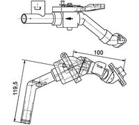 Válvula de control de refrigerante MAHLE CV 8 000P