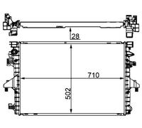 MAHLE Enfriador de Agua Apto para VW Transporter V Bus 7HB 7HJ 7EB 7EJ 7EF
