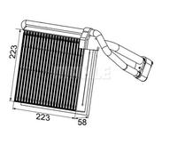 MAHLE Evaporador De Aire Acondicionado Para Ford Kuga I C-Max DM2