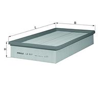 Mahle Filter LX517 Filtro De Aire