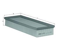 Mahle Filter LX997 Filtro De Aire