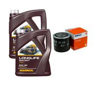 Mahle Filtro 10L mannol Longlife 504/507 5W-30 para Jeep Wrangler II Tj 4.0