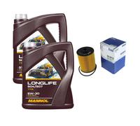 Mahle Filtro 10L mannol Longlife 504/507 5W-30 para VW Cc 358 3.6 FSI 4motion