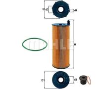 MAHLE Filtro Con Pestillo Plegable para Audi A6 Allroad 3.0 Tdi Quattro 2.7