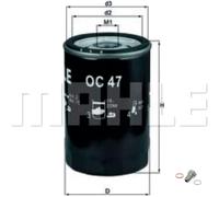 MAHLE Filtro Con Pestillo Plegable para BMW 3er Cabriolet E30 320i 325i Z1