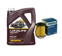Mahle Filtro de Aceite 5L mannol Longlife 504/507 5W-30 para , Suzuki Wagon R