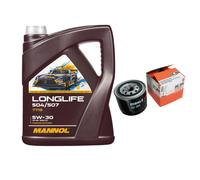 Mahle Filtro de Aceite 5L mannol Longlife 504/507 5W-30 para Volvo V70 875 876