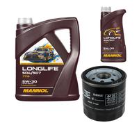 Mannol 7715 SAE 5W-30 Longlife Aceite VW 504.00/507.00 ,MB 229.51 ,4x1 de Litro
