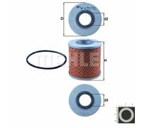 MAHLE Filtro de Aceite Con Junta Apto para Ford Transit Caja V _ 2.4 D 786.500