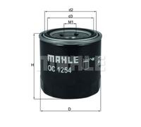 MAHLE Filtro Con Junta Anillo para Hyundai i30 1.4 1.6 2.0 Tucson Kia Venga Ceed