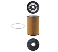 MAHLE Filtro de aceite motor Cartucho filtrante con junta OX 1028D Compatible con MAN TGS TGX