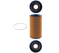 MAHLE Filtro de aceite motor Cartucho filtrante con junta OX 561D Compatible con GINAF X-Series, DAF CF 85