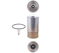 MAHLE Filtro de aceite motor Cartucho filtrante con juntas OX 38D Compatible con MERCEDES-BENZ 190 W201 W124 Sedán W124 Clase C Sedán W202 W124 Familiar S124 Clase G SUV W460 Clase E Sedán W124