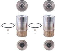 MAHLE Filtro de aceite motor Cartucho filtrante con juntas OX 38D (Paquete de 2)