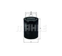 MAHLE Filtro de Aceite Rosca para Nissan Patrol Talla IV 2.8 Td 4.2 D Pick-Up