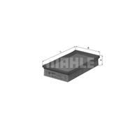 Mahle Filtro De Aire Compatible Para Seat Ibiza I 021A Malaga 023A LX 112