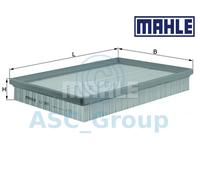 MAHLE Filtro de Aire Insertar Calidad OEM Recambio (Motor Admisión) LX 999