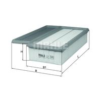 Mahle Filtro De Aire Para Fiat Doblo Gran Espacio Opel Combo