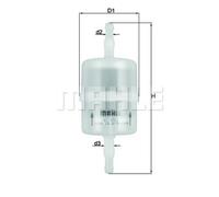 MAHLE Filtro de Combustible Filtro Apto para Mercedes-Benz T1 Bus Peugeot 504