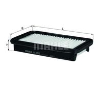 MAHLE Filtro Motor De Aire Filtro LX 2842 Compatible Para Fiat Sedici FY_