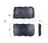 MAHLE HX 184KIT Kit filtro hidrtáulico caja automática para BMW 5 Touring (F11)