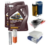 Mahle Inspección Set 10L Mannol LONGLIFE 504/507 5W-30 Para BMW 5er Touring