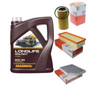 Mahle Inspección Set 5L Mannol LONGLIFE 504/507 5W-30 Para Audi A4 8K2 B8 2.0