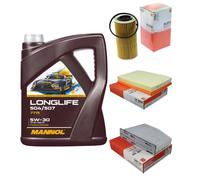 MAHLE Inspección Set 5L MANNOL LONGLIFE 504/507 5W-30 Para Audi TT 8J3 2.0 TTS