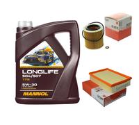 Mahle Inspección Set 5L Mannol LONGLIFE 504/507 5W-30 Para BMW X3 F25