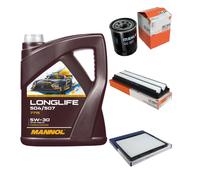 Mahle Inspección Set 5L Mannol LONGLIFE 504/507 5W-30 Para Hyundai I10 BA IA