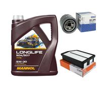 Mahle Inspección Set 5L mannol Longlife 504/507 5W-30 para Hyundai IX35 Lm 2.0