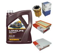 Mahle Inspección Set 5L Mannol LONGLIFE 504/507 5W-30 Para Seat Toledo II 1M2