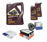 Mahle Inspección Set 7L Mannol Longlife 504/507 5W-30 Para Hyundai IX35 LM 2.0