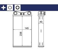MAHLE Intercambiador de Calor Calefacción Apto para Audi A4 2.0 1.6 Seat Exeo St