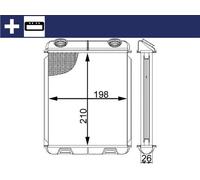 MAHLE Intercambiador de Calor Calefacción para Renault Laguna Grandtour 2.0 16V