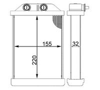 MAHLE Intercambiador De Calor Para Audi Allroad 2.5 TDI QUATTRO 2.7 T A6