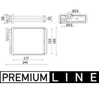 MAHLE Intercambiador De Calor Para Citroën C3 II 1.2 VTi 82 1.4 C4 Cactus
