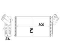 MAHLE Intercambiador De Calor Para Fiat Scudo Kasten 2.0 JTD Peugeot