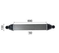 MAHLE Intercooler LLK Radiador Para Ford Fiesta VI