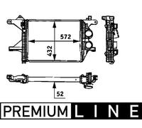 MAHLE Intercooler LLK Radiador Para Mercedes-Benz Vario Furgón/Combi O 815